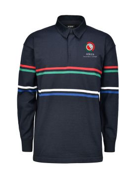 Rugby Jumper with Multiple Stripes