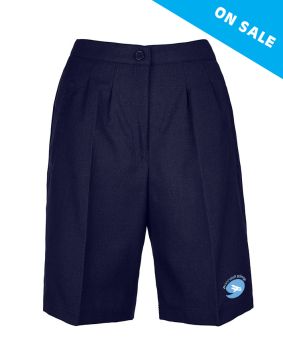 Ladies Tailored Shorts-Adjustable Waist