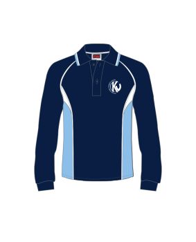 L/S Mesh Polo w Contrast Panels