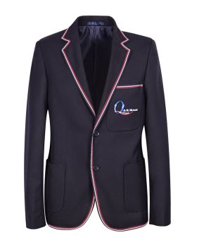Unisex Twill Blazer with Braided collar Lapel and chest pocket