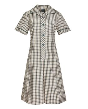 Summer Dress - Contrast Collar & Cuffs