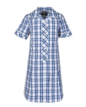 Summer Dress - Contrast Collar & Cuffs