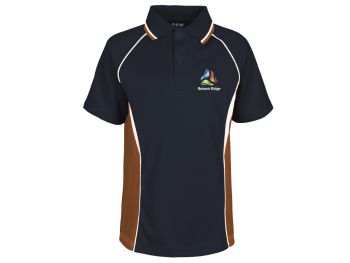 S/S Polo With Contrast Panel and Piping