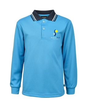 LS Mesh Polo - Stripe Collar