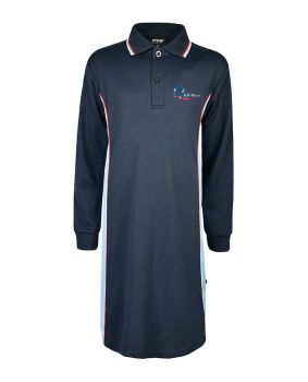 Long Sleeve Cotton Back A line Polo Shirt