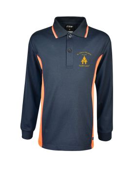 Long Sleeve Mesh Polo - Cotton Back