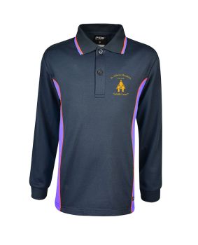 Long Sleeve Mesh Polo - Cotton Back