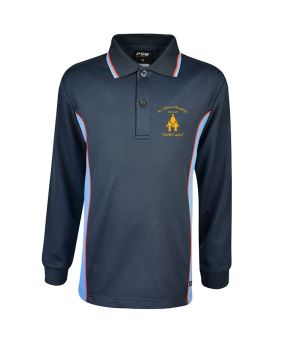 Long Sleeve Mesh Polo - Cotton Back