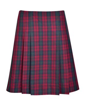 Pleated Skirt with Adjustable Waist