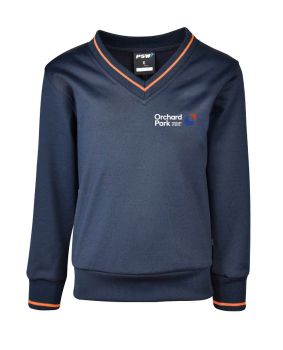 V-Neck Windcheater with Stripes
