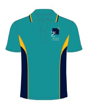 S/S Sport Polo w Contrast panel & piping set in sleeve