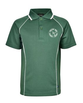 SS Mesh Polo-Contrast Panel & Piping