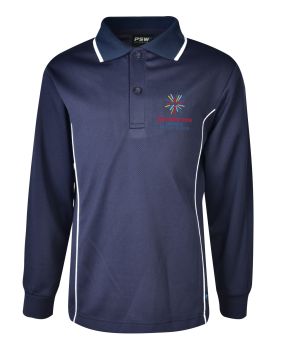 Long Sleeve Polo - Contrast Piping