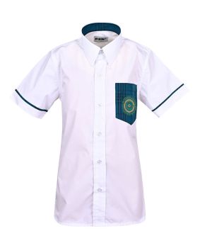 SS shirt with contrast pocket and piping