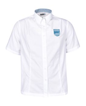 S/S Blouse - Contrast Inner Neck