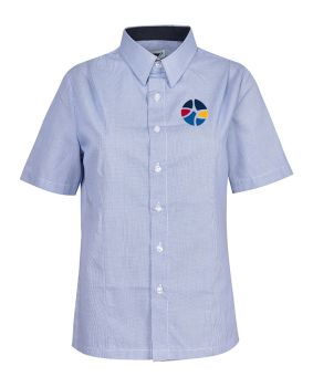 S/S Blouse - Contrast Inner Neck