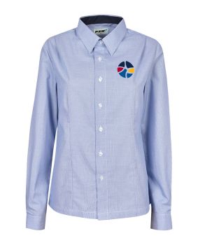 L/S Blouse - Contrast Inner Neck