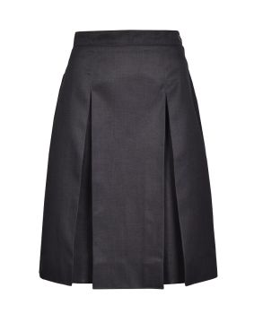 Winter Pleated Skirt with Cross Cut Waistband