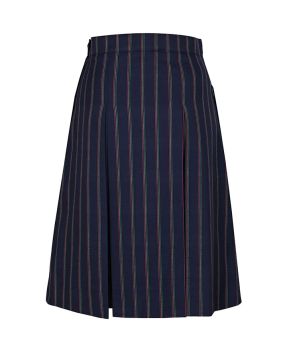 Winter Pleated Skirt with Cross Cut Waistband
