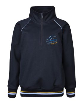 Raglan Sleeve 1/4 Zip Track Jacket