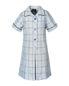 Summer Dress - Contrast Collar & Cuffs