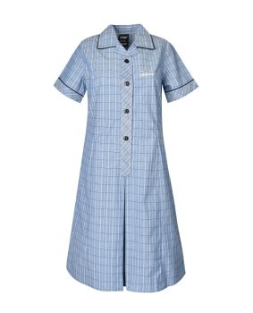 Summer Dress - Contrast Collar & Cuffs