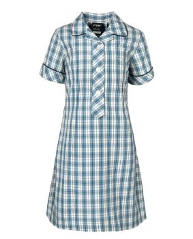 Summer Dress - Contrast Collar & Cuffs