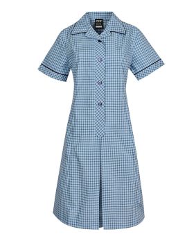 Summer Dress - Contrast Collar & Cuffs