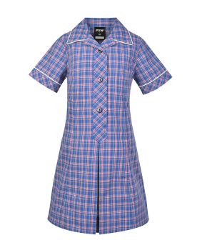 Summer Dress - Contrast Collar & Cuffs