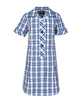 Summer Dress - Contrast Collar & Cuffs