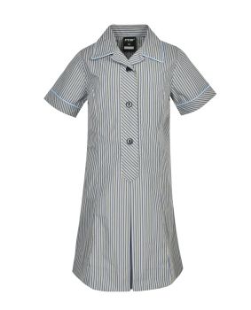 Summer Dress - Contrast Collar & Cuffs