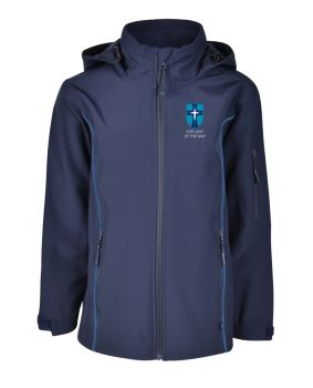 Hooded Bonded Jacket with Piping