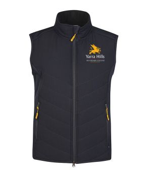 Unisex Vest padded front with Contrast zip
