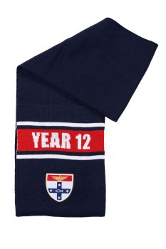 Linked Hem Wool Acrylic jacquard Scarf